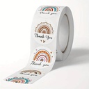 Sluitstickers 500 Labels Rol Thank you Regenboog Etiket Sluitsticker