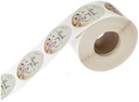 Sluitstickers 500 Labels Rol Thank you Veldbloemen rol kraft etiketten