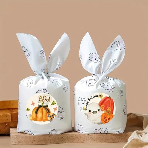 Sluitstickers 500 Labels Rol Vrolijke Halloween labels 8 verschillende Etiket Sluitsticker
