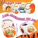 Sluitstickers 500 Labels Rol Vrolijke Halloween labels 8 verschillende Etiket Sluitsticker