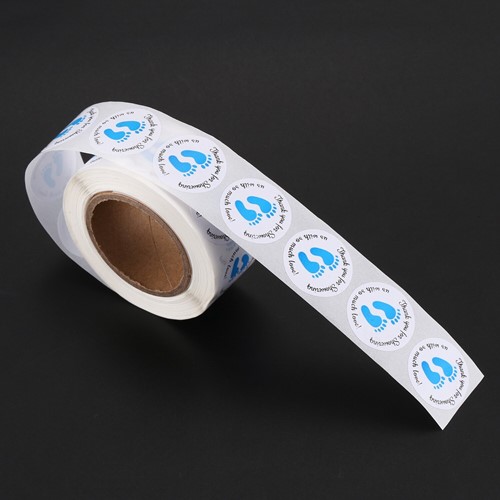 Sluitstickers 500 Labels Thanks for showering BabyBoy Etiket Sluitsticker
