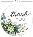 Sluitstickers 500 Labels Thanks you groenery 1design Etiket Sluitsticker