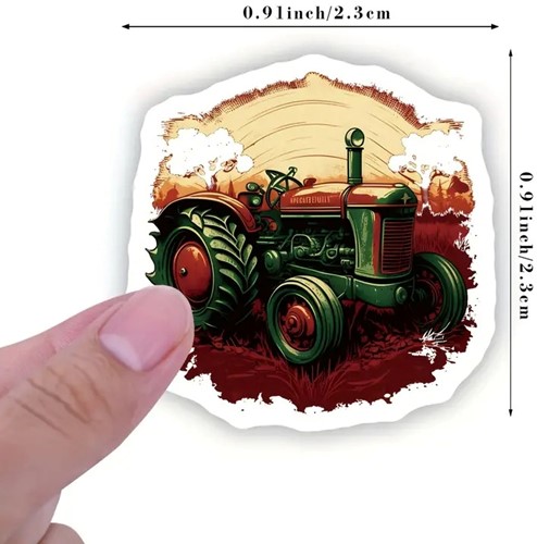 Sluitstickers 500 Labels Trekkers Tractor beloning 2,5 cm rond Sluitsticker
