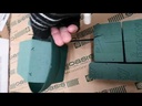 Brick Medium sponge holder halve12,5x11x2,5h Schaaltje voor meerdere porties uit een groot blok steekschuim 003064