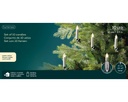 LED boomkaarsjes warm wit op batterij – 10 stuks met Timer en afstandsbediening