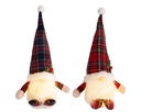 LED Gnoom, Santa 32 cm, warm wit, batterij en timer, voor binnen, Lumineo, set van 2