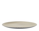 Onderbord champagne goud 33 cm rond kunststof