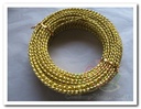 Aluminiumdraad 3kant gedraaid 250 gram goud 
