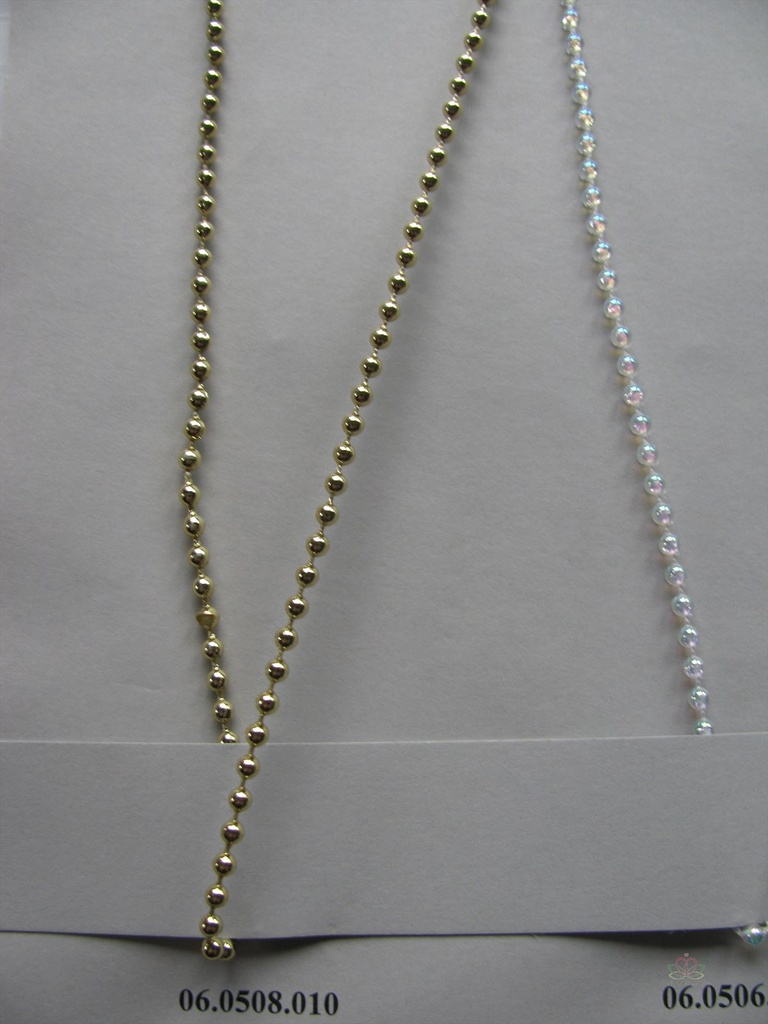 Parelketting Parelguirlande  3 mm rol 15 meter - 800 Iridescent Wit 