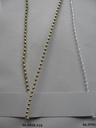 Parelketting Parelguirlande  3 mm rol 15 meter - 800 Iridescent Wit 