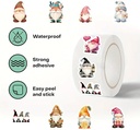 Sluitstickers 500 Labels Kerstetiketten Santa, Trol, Gnome Etiket Sluitsticker