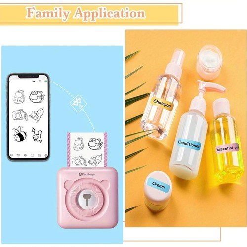 Papier en labels 57*30mm voor Thermische printers / set van 9 rolletjes papier, etiketten,