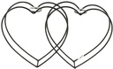 Frame Dubbelhart Heart Passion 2 Tb L30.5w18.0h3.5 Hartframe met 2 reageerbuisjes