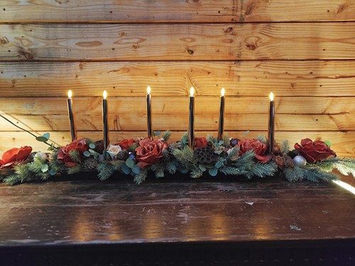 LEDkaarsen Koper Anna's Collection LED kaars 3D Flame Candle  2,5 H 23 cm /2 stuks Timer 