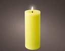 Lumineo LED kaars WAX steady kan Binnen, met timer, Groen/warm wit dia 7cm H 19.4cm / st 