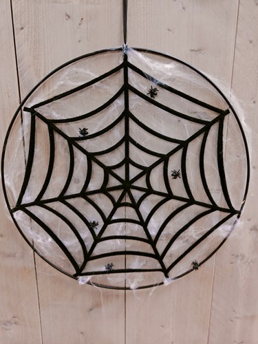 Metalen ring 50 cm zwart gelakt van E 7.85 voor E 4.50 Enkele ring