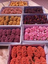 Mini foam roos 2 cm Bordeaux doos 144 st voor corsages en rosebears