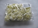 Mini foam roos 2 cm Cream zelfklevend / pak voor corsages en rosebears