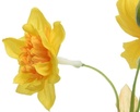 Narcis Zijden bloem triple bush Geel rechts op foto / stuk zijde bloemen