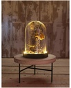 Stolp met Led verlichting Black Bell 12 cm diameter 16.5cm hoog stolp met LED