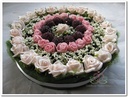 Taart foambloemen- Rose Cake 15 cm PINKROZE 