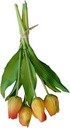 Tulp Tulpen Real Touch ORANJEGEEL Bundel 5st Luxe Siliconen Latex