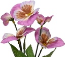 Viool Viooltje Zijden bloem ROZE Rechtsonder op foto, dia7.5cm H.18cm / stuk 