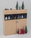 Adventskalender, FSC Rec 100% kraft bruin
