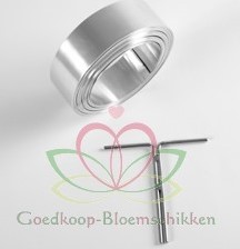 Aluminiumdraad Breed Plat 20MM Ongelakt! 5 m Breed Aluminium