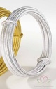 Aluminiumdraad Embossed 4 mm zilver 