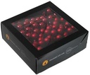 Balletjes op draad 2 cm Donkerrood glans mat/doos 144 stuks Kerstballen 2 cm