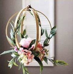 Bamboe ring Borduurring Flowerhoop ca. 18-19 cm /stuk Bamboo bloemenring