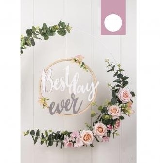 Bamboe ring Borduurring Flowerhoop met stelschroef 27 cm /stuk Bamboo bloemenring
