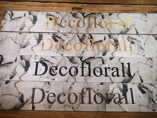 Bedrukt  Lint Greenleaf 70mm 80 cm MatGoud opdruk Populus Alba 