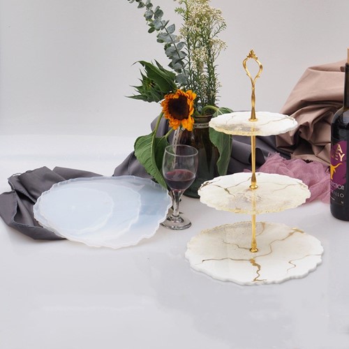 Benodigdheden voor Siliconenmal Etagiere Goud 024320 voor Epoxy Resin en andere hobby's