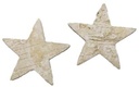 Berkenschors STERREN 7 cm 24 STUKS Voordeeldoos.