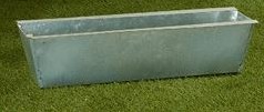 Bloembak Kweekbak voor pallets Zink 38x13x9cm / stuk Plantenbak ook om kruiden of groente te kweken