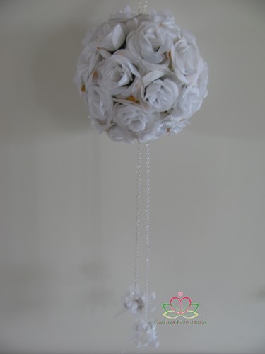 bloemenbal Pomander RoseBall Wit nr 21 