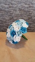 Bruidsboeket EM1 foam, schelpen  met bijpassende corsage 