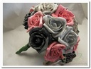 Bruidsboeket foamrozen Oudrose Taupe Grijs EM72 