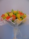 Bruidsboeket Zijden bloemen First 16 Summer Orange 