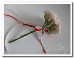 Bruidsmeisjesboeketje Roomwit/Roserood BMB6 