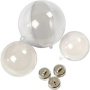 Bulkdoos Bal, plastic. Deelbaar Clear 5 ,6 en 8 cm doos 60 stuks Deelbaar