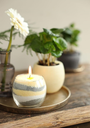 Burning Candle Kaarsenzand & Pearl Sand 400g Creme incl 4 lonten ca. 50 branduren