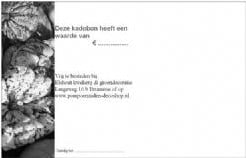 Cadeaubon Kadobon 7.50