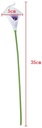 Calla Real Touch Wit/Paars ca. 7 cm en 37cm lang. / st 