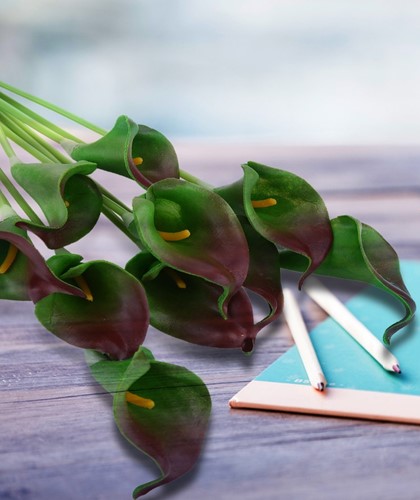 Callaboeketje (5 knop) met Gips Wit 