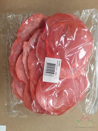 Capiz shell Camar rood 500 gram Geverfde schelpen