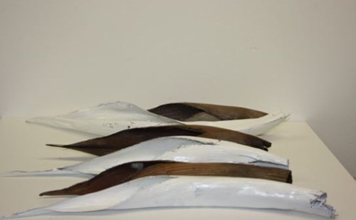 Coco TUBE zak per 3st Cocoblad gesloten Naturel! excl decoraties