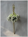 Corsage Miniroos New Style Pick Creme-Groen 